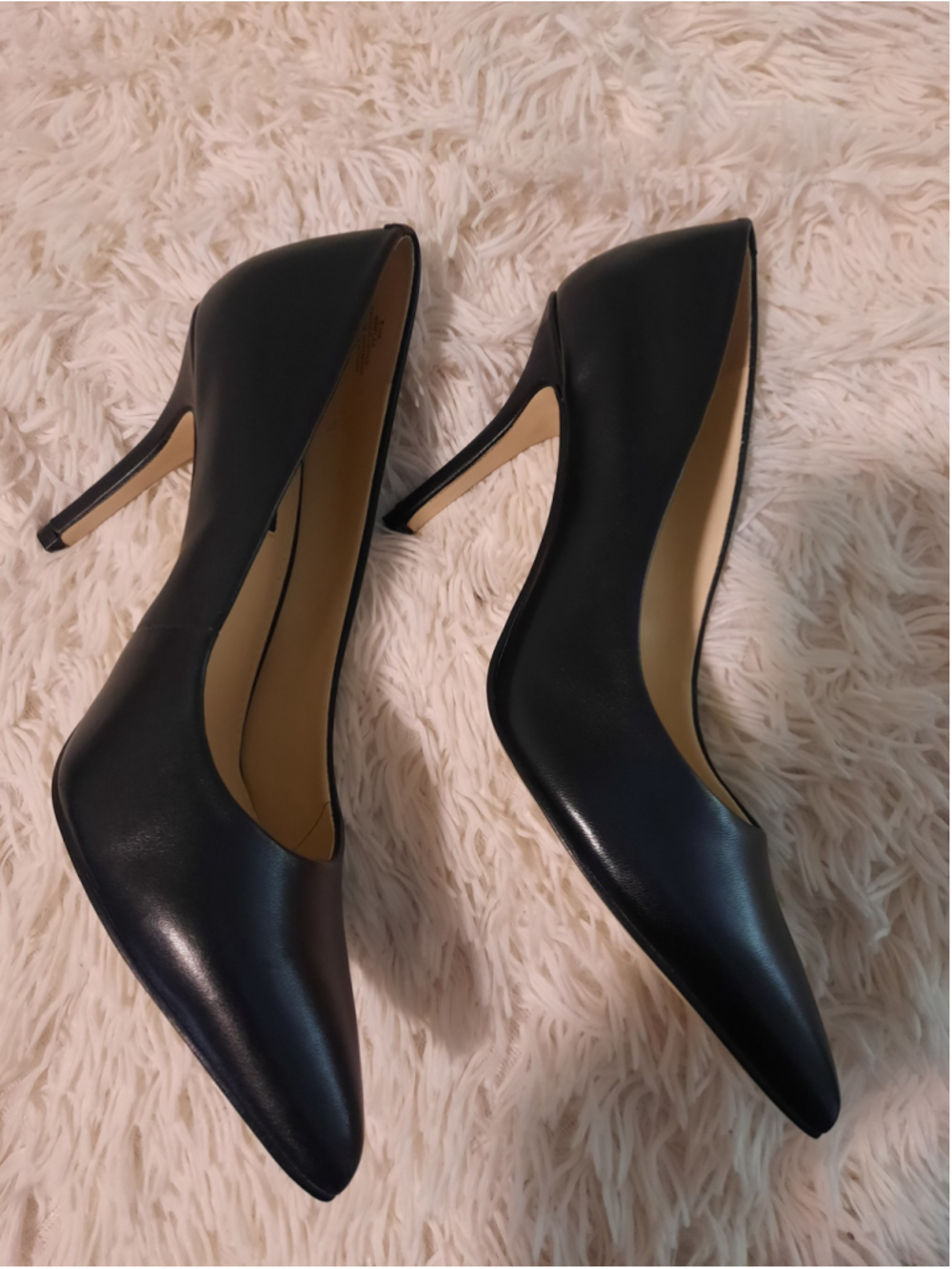 Women's Nine West Black Pointed Toe Stiletto Heels Size 8.5 - Picture 4 of 5